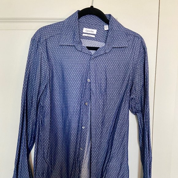 Calvin Klein Slim Fit Men's Large Button Down - Picture 1 of 1